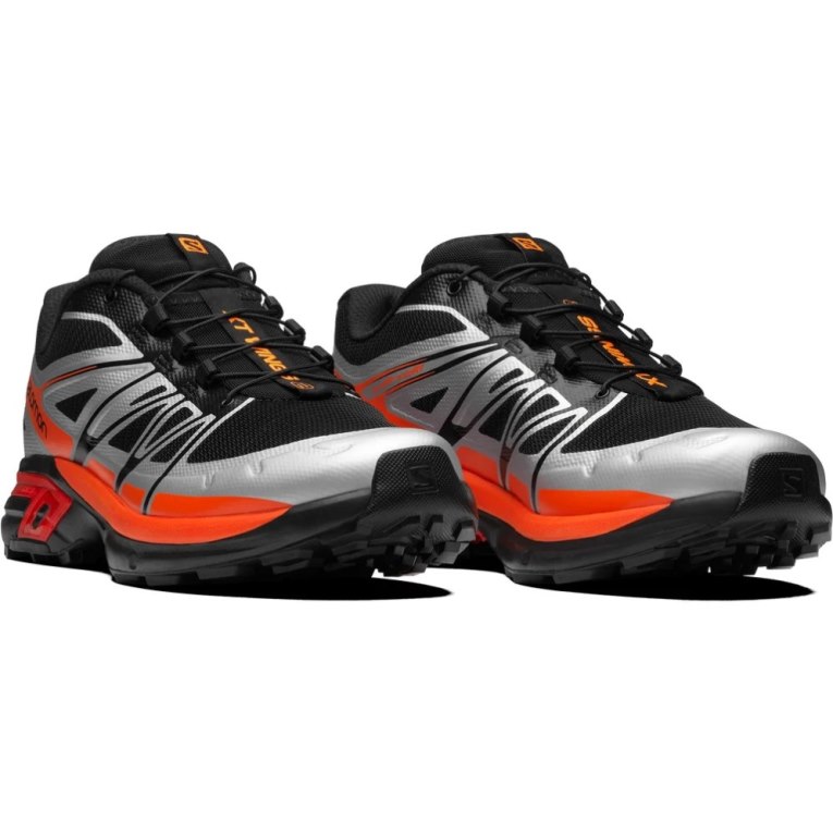 Black / Silver / Orange Salomon Xt-wings 2 Men's Sneakers | PH 19584J